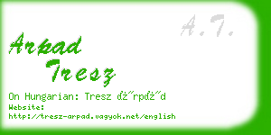 arpad tresz business card